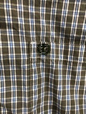 IZOD Easy Care Shirt Size XL Mens Long Sleeve Button Down Collar Plaid