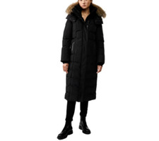 Mackage Jada -r Black Down Fur Trim Puffer Coat Jacket Women's Authentic Nwt!