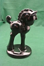 Rare Glossy Vintage Art Deco Royal Haeger Pottery-Standing Trojan Horse 8 1/2"
