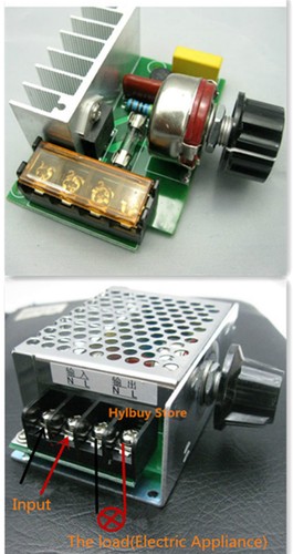 AC 220V SCR Voltage Regulator adjust Motor Speed Control Dimmer Thermostat - Picture 4 of 4