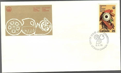 Canada 1976 FDC - 25¢ OLYMPIC ARTS AND CULTURE, OFDC Cachet - Sc #685