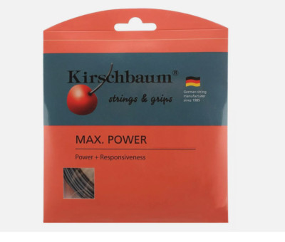 Kirschbaum Max Power 17G / 1,20 mm Tennissaiten Set - Silber