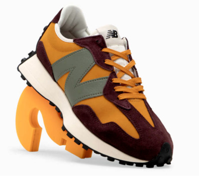 New Balance 327 Unisex Men 9.5 / Women 11 Sneakers Shoes Madras Orange  Brown NEW | eBay