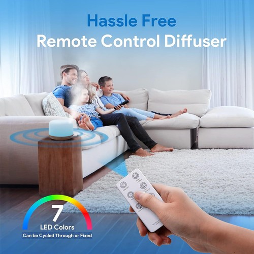 500ml Essential Oil Diffuser –5-in-1 Ultrasonic Humidifier with Timer & Auto-Off - Picture 5 of 58