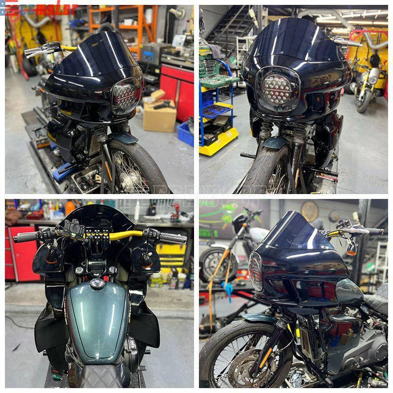 Carenado delantero estilo club para Harley Softail Breakout FXBR FXBRS Fat Boy FLFB/S Foto 2 de 4