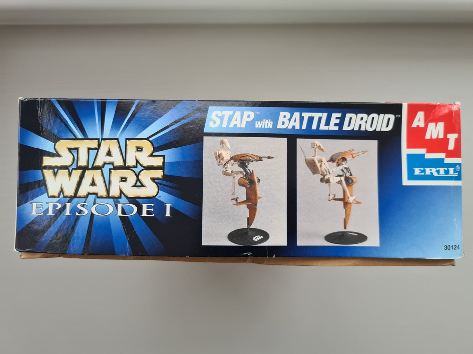 AMT ERTL Star Wars - Stap with Battle Droid Model Kit - INCOMPLETE READ ...
