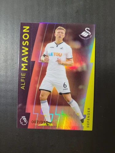 2017-18 Topps Premier League Platinum Alfie Mawson Red /10 Swansea