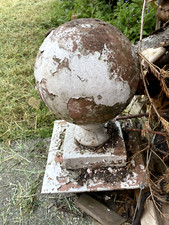 Antique  stone ball finial 