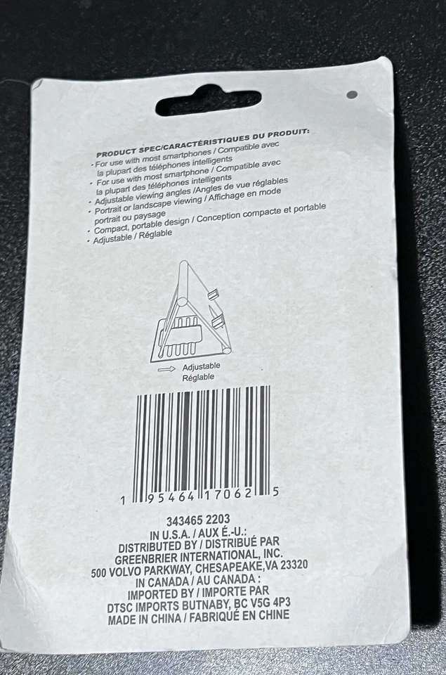 Suporte de celular dobrável suporte de mesa dock azul suporte portátil - Imagem 4 de 4