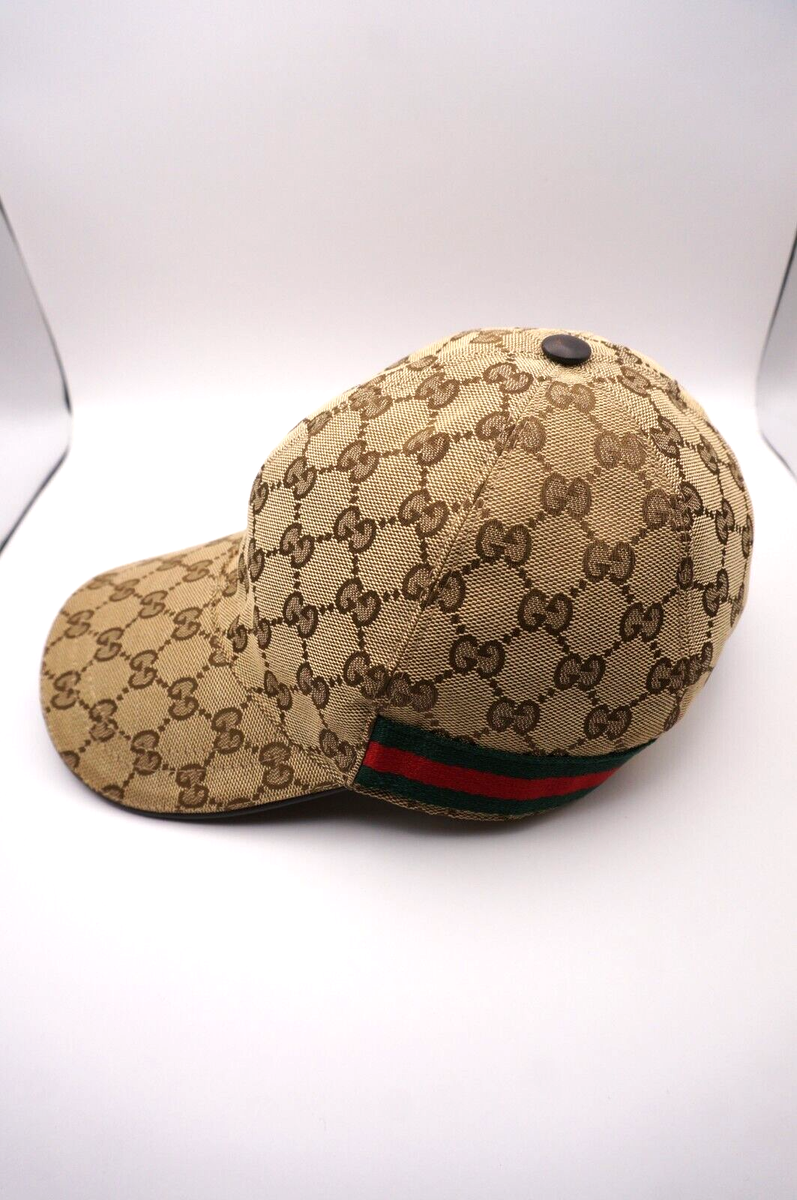 Excellent] GUCCI Authentic cap Men's Beige hat Size XL 60cm Cap | eBay
