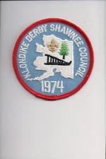 1974 Shawnee Council Klondike Derby patch