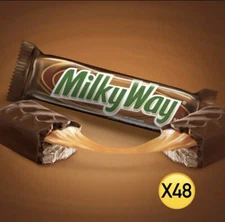 Milky Way Milk Chocolate Candy Bars 1.84oz (48 Individual Bars) NEW!!