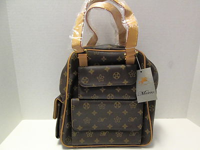 Brown Organizer Handbag by Marco, NWT
