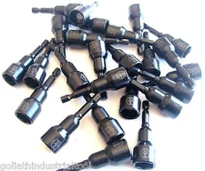 25 GOLIATH INDUSTRIAL LASER ETCHED 9/16" IMPACT MAGNETIC NUT SETTERS IMNS916