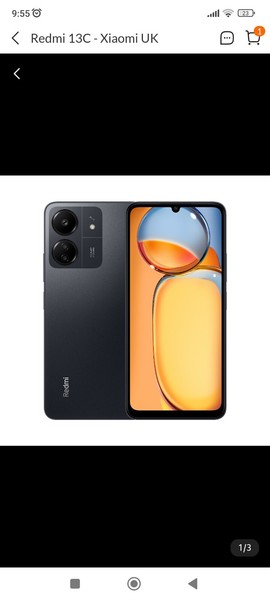 Xiaomi Redmi 13C 128GB  4GB Dual Sim PHONE NFC UK  2 Years WARRENTY Black NEW - image 1