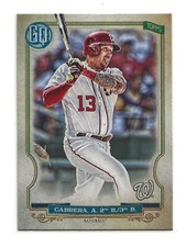 ASDRUBAL CABRERA 2020 Topps Gypsy Queen Base Card Washington Nationals (#18)