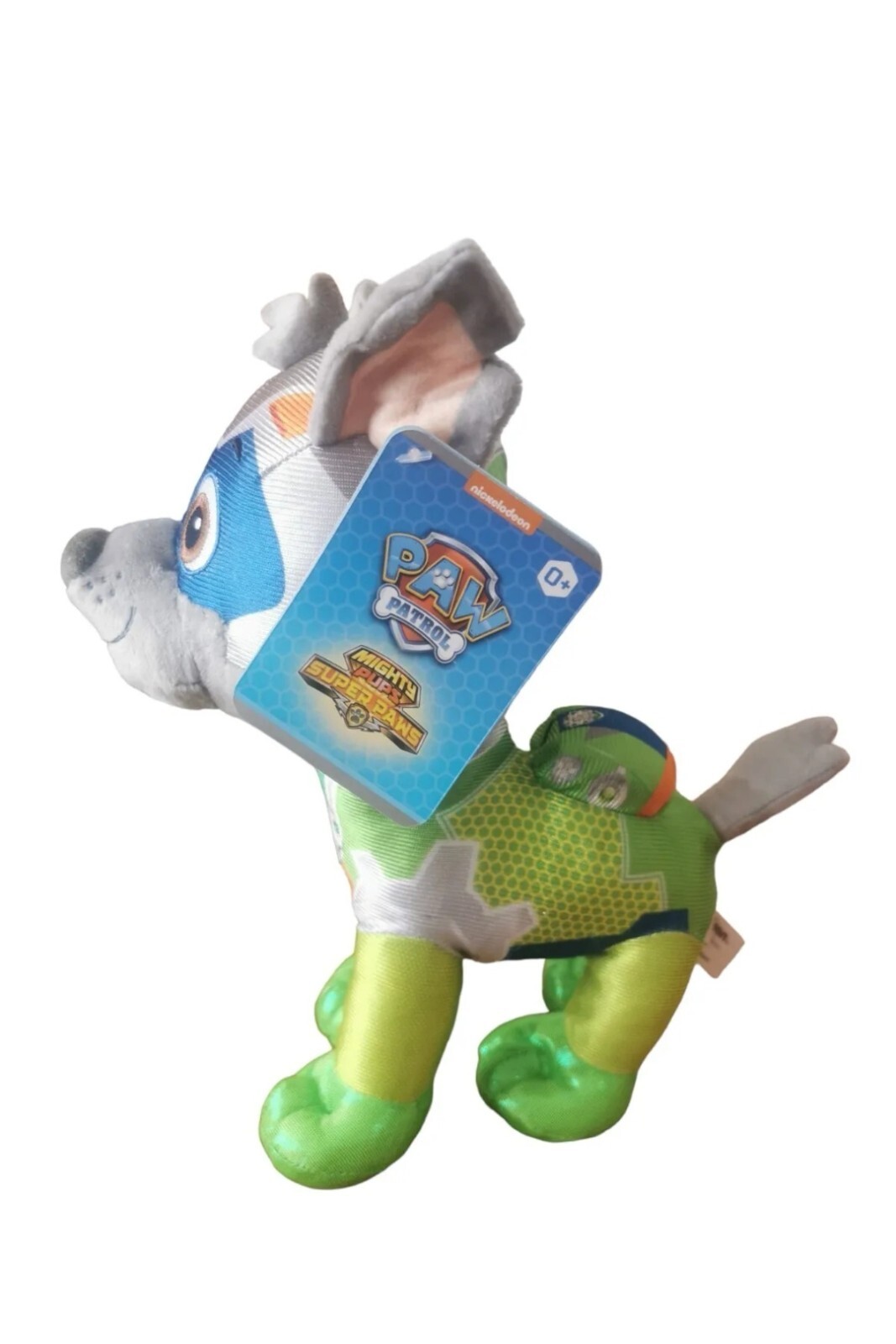 Rocky Paw Patrol Mighty Pups Super Paws Plush Rocky Dog-Paw Patrol