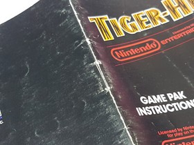 Tiger-Heli Aut&eacute;ntico Original NES Nintendo Manual Solo