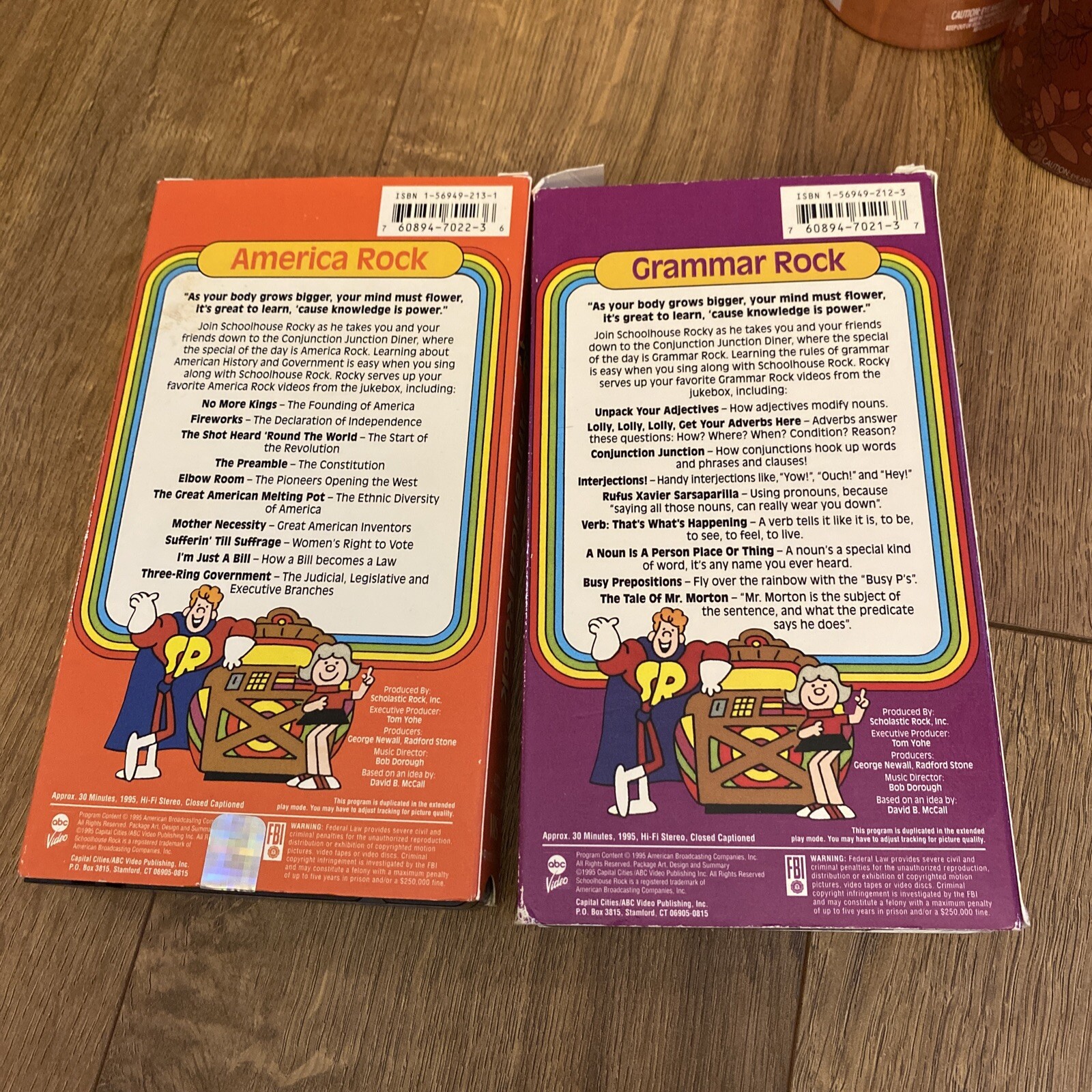 VHS Lot SCHOOLHOUSE ROCK American Rock Grammar Rock eBay