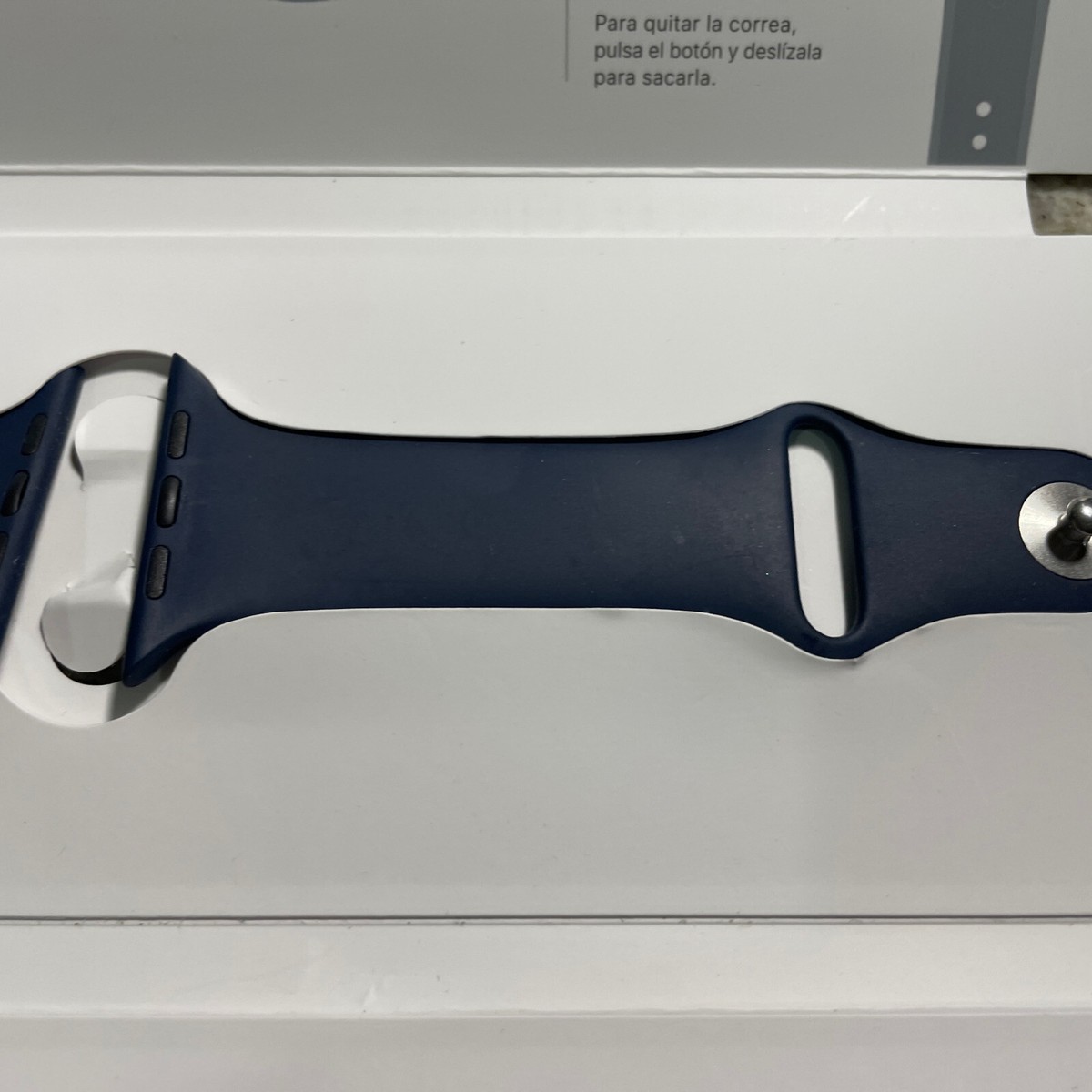Genuine Apple Watch 44mm Deep Navy Sport Band S/M M/L Set