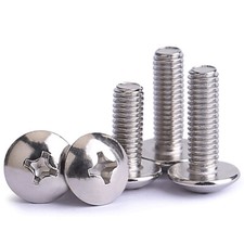 M4 M5 M6 Phillips Machine Pan Truss Head Screws Bolts A1 201 Stainless Steel