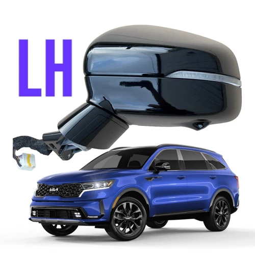 2023 Kia Sorento SX Prestige Left Side Mirror Gloss Black Camera 87610R5030 Mint