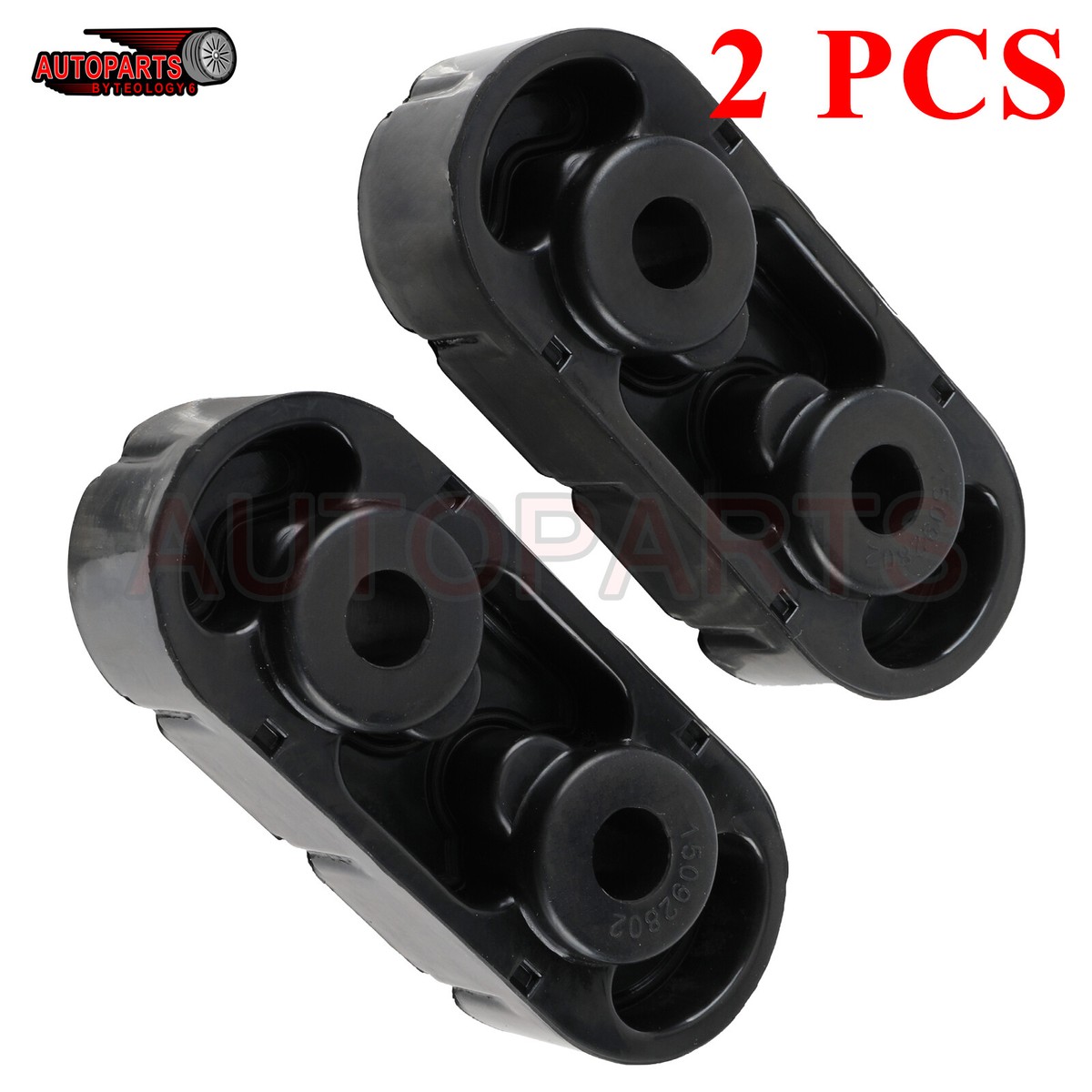 Pair Of Exhaust Hanger Insulator Mounts For GMC Sierra 1999-2017 1500/2500/3500 – Rubber & Steel Direct Fit