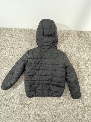 Nike Jacket Boys Size Small Black & Red Full Zip Front Hooded Puffer - Picture 11 of 11