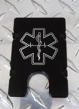 Paramedic, Billet Aluminum Wallet/Credit Card Holder, RFID Protection, Black