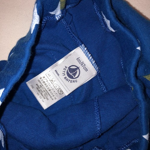 Baby Petit Bateau blaue Sterne Shorts 6 m 6 Monate - Bild 4 von 4