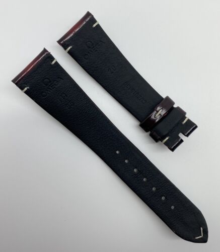 Authentisches Omega 20 mm x 16 mm Burgunder Leder Uhrenarmband Band CUZ015430 OEM - Bild 4 von 7