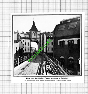 Stadtbahn Trebbiner Straße Luckenwalder Straße Berlin Germany - 1903 Zuschnitt