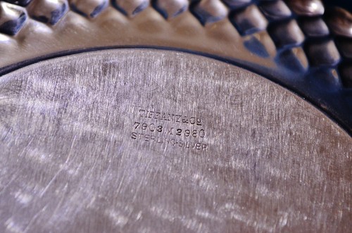 Tiffany & Co Sterling Silver Fancy Plate 7903M2980 8.25" 288.6g Monogrammed - Picture 4 of 4