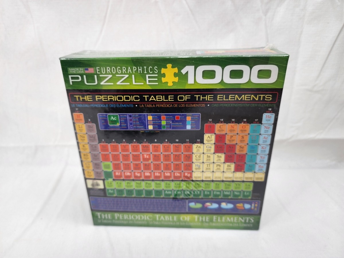 Periodic Table of the Elements Eurographics Jigsaw Puzzle 1000 Pc Sealed