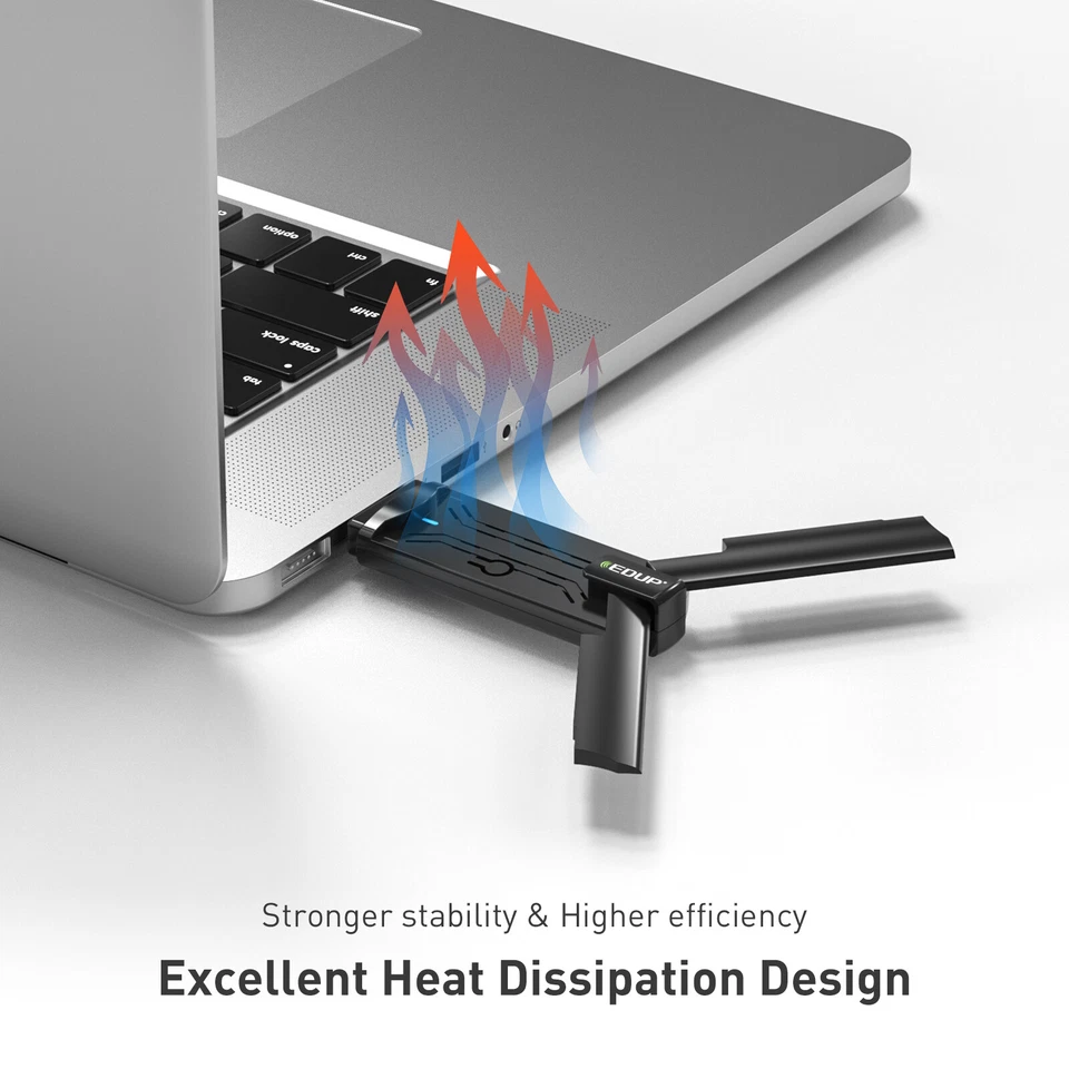 USB 3.0 WiFi 6 Adapter AX 1800Mbps Dual Band Wireless Network LAN Card RTL8832AU - Image 4 of 4