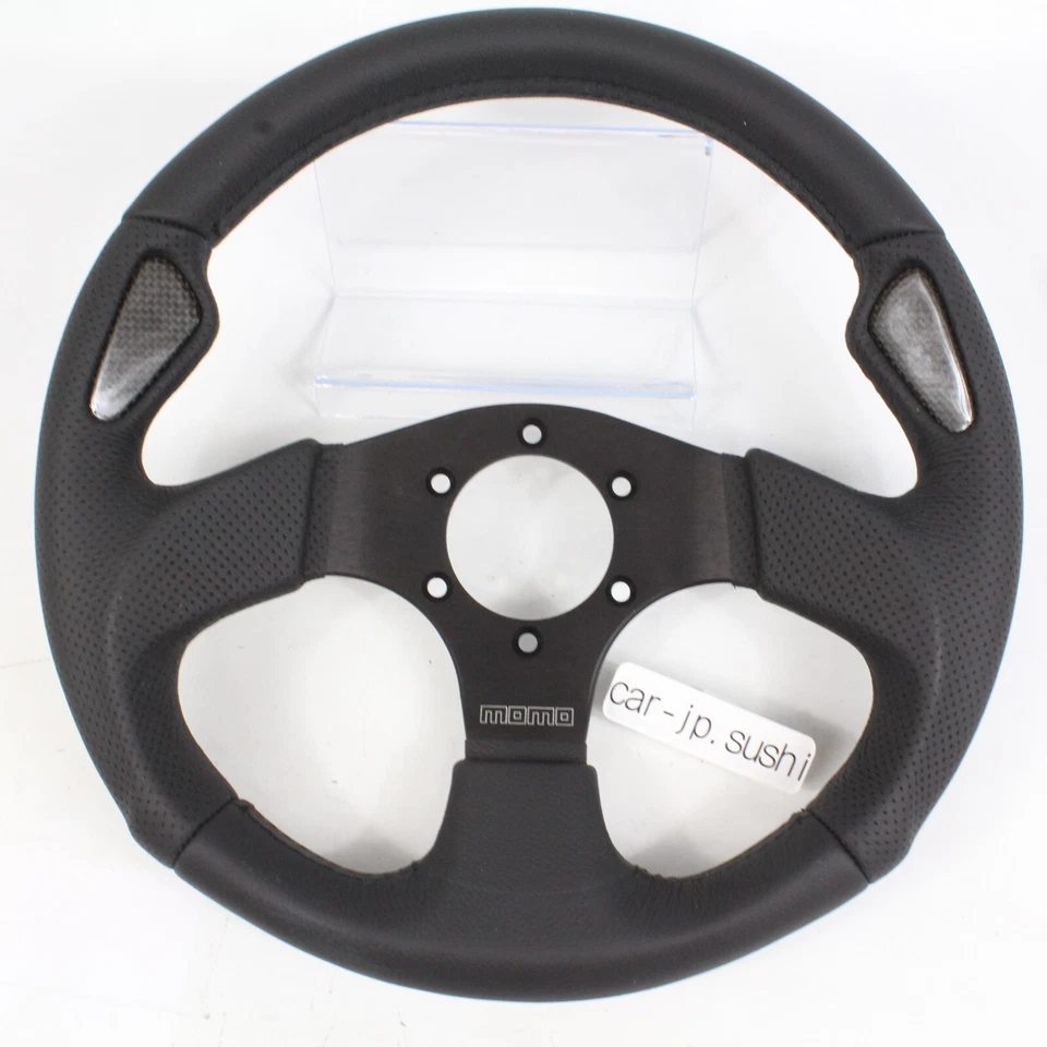 Volante MOMO CB Carbono JET Cuero Negro 320mm Producto 32BK0B J-1 Nuevo Foto 4 de 4