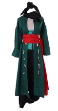MN-179-2 Pirat Mantel grün 5-Teile Unisex Komplett Kostüm Anime Cosplay von Zoro