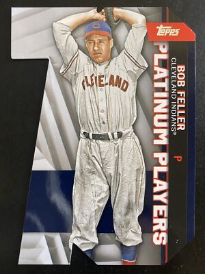 Bob Feller 2021 Topps Update Platinum Players Die Cut Cleveland Indians #PDC-64