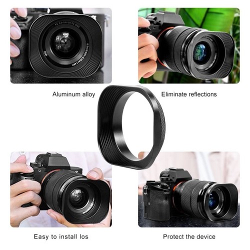62mm Square Metal Lens Hood Protect Covers for Enhancing Photography Experience - Picture 7 of 8