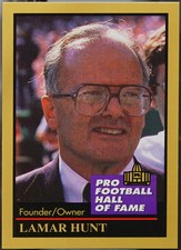 1991 Enor Pro Football HOF Football Lamar Hunt #70 NM
