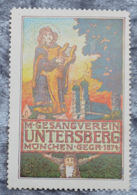 66181 1 Vignette Ausstellung Gesangsverein Untersberg München 1874