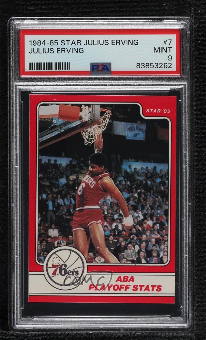 1984-85 Star Julius Erving Julius Erving #7 HOF 0x3f