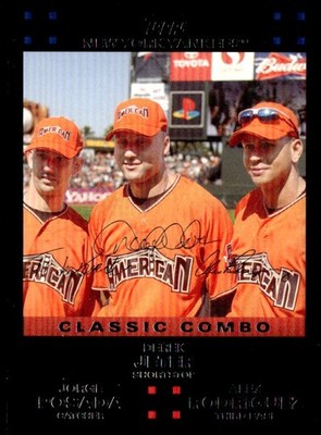 2007 Topps Updates & Highlights #UH278 Posada/Jeter/Rodriguez