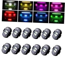 Upgraded 4LEDs Wireless LED Strobe Lights with Remote Control  High 12PCS