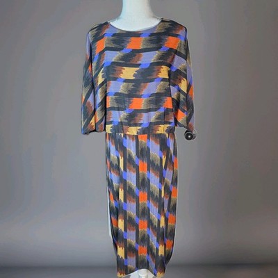 Vintage Geometric Misha Dress Size Medium Women's