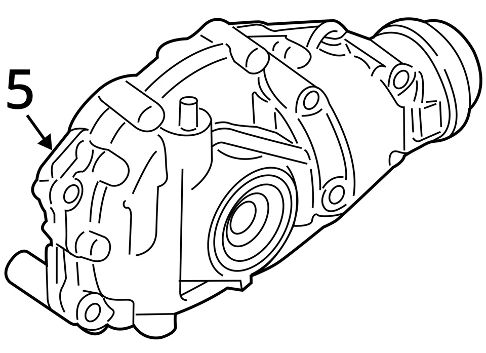 Carrier AWD Front 3.08 Ratio Fits 11-13 BMW 550i 867170 - Image 3 of 4