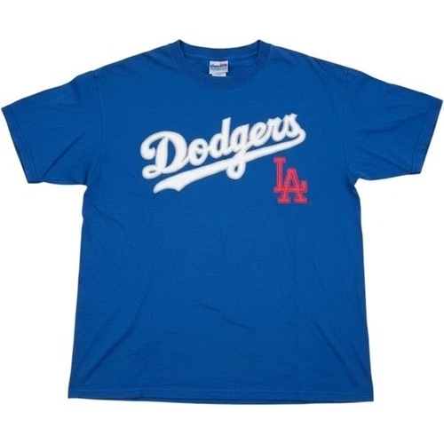 Lee Sport Los Angeles Dodgers T-Shirt Mens Medium Blue Good Embroidered MLB Tee - product listing photo