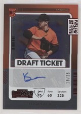 2021 Panini Contenders Rookie 2 Draft Ticket Red 19/25 Keegan Akin Auto 04tw