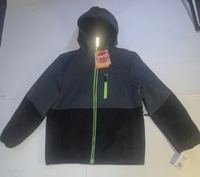 New boys Size 8 zero xposur Black and Gray Hooded Jacket
