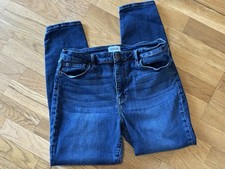Pistola Womens Medium Wash Blue Denim Jeans Button Zip 5-Pocket Design